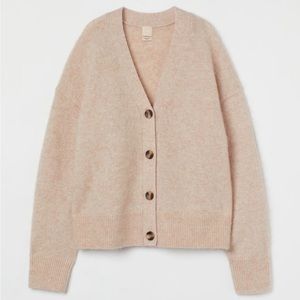 H&M mohair wool blend cardigan size XS NWOT